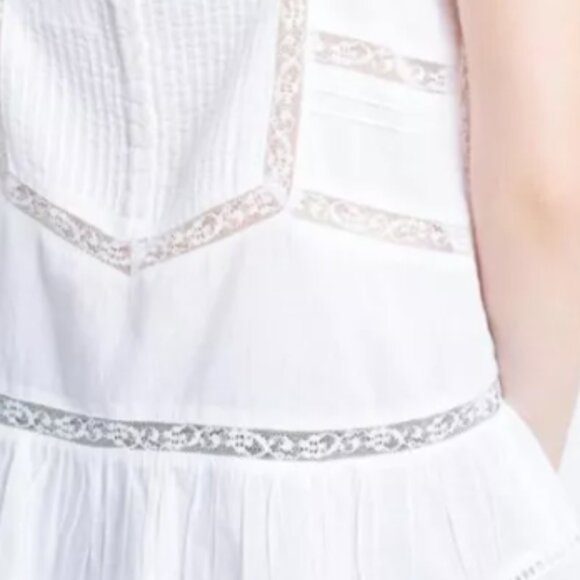 Zadig & Voltaire Camil Camisole, White lace summer blouse, Size Medium - Picture 9 of 9